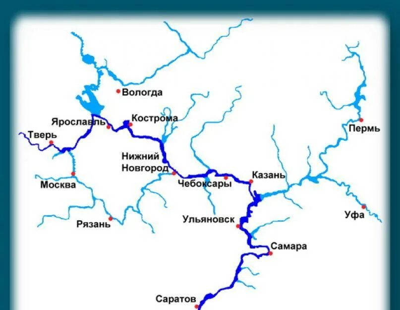 Река волга карта фото На волге какие города - блог Санатории Кавказа