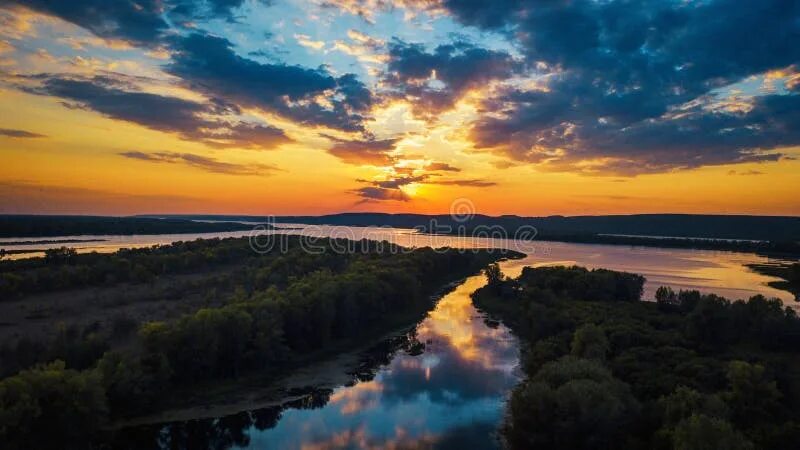 Река волга красивые фото River with islands stock photo. Image of view, marina - 132288838