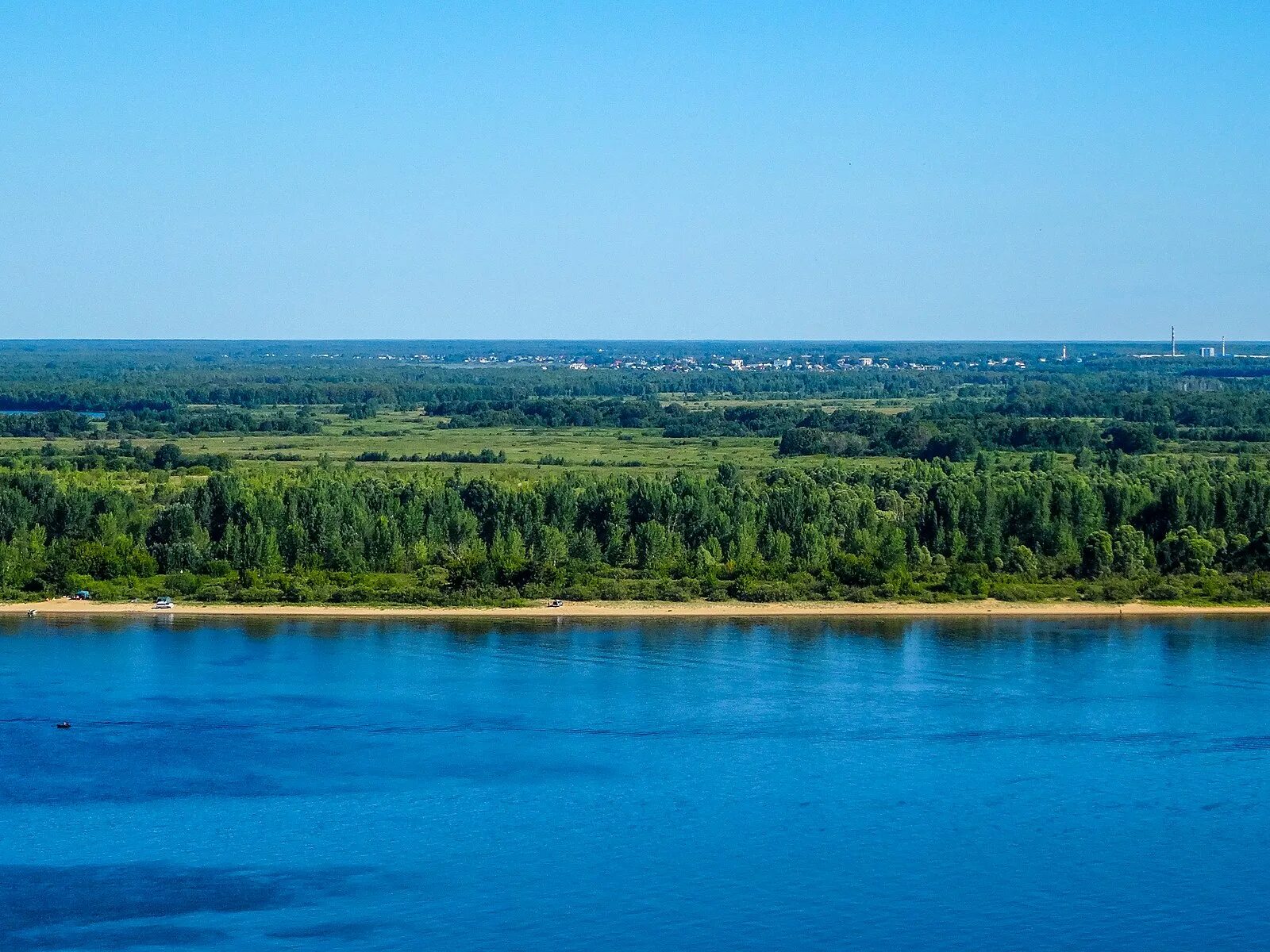 Река волга нижний новгород фото File:View to Volga in Nizhny Novgorod.jpg - Wikipedia