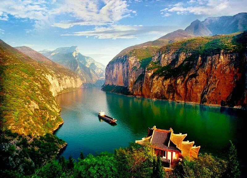 Река янцзы фото Three Gorges: Wu Gorge, Qutang Gorge, Xiling Gorge: Facts & Location Three gorge