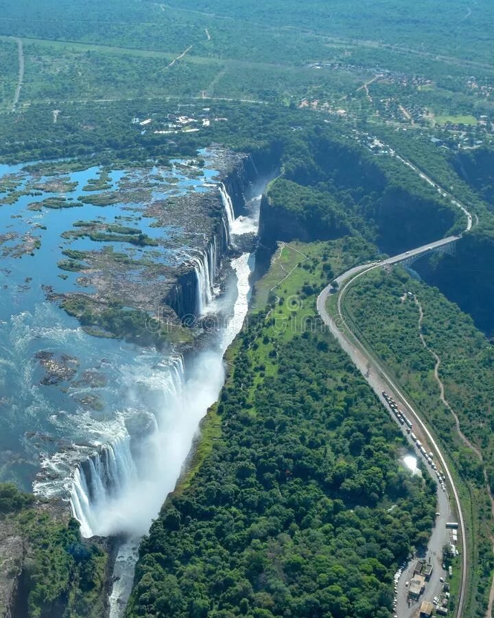 Река замбези фото Victoria Falls from the Air, Zimbabwe Stock Image - Image of river, landscape: 1