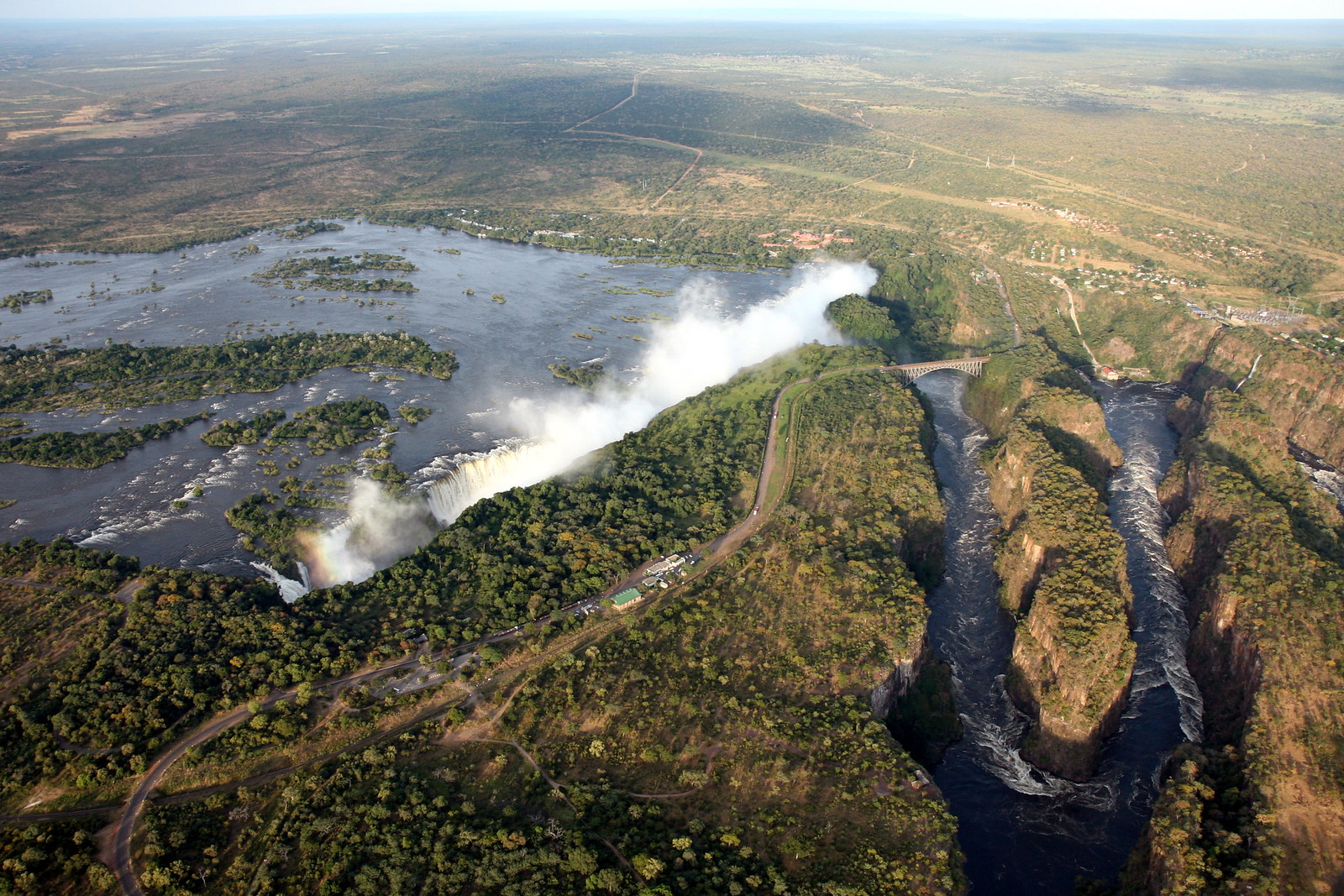 Река замбези фото Aerial views of Victoria Falls Flickr