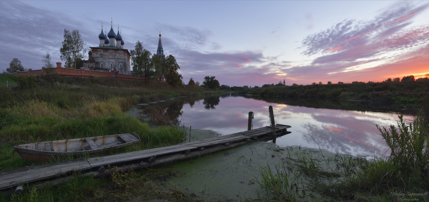 Реки ивановской области фото Прощание с бабьим летом на реке Теза. Фотограф Николай Сапронов