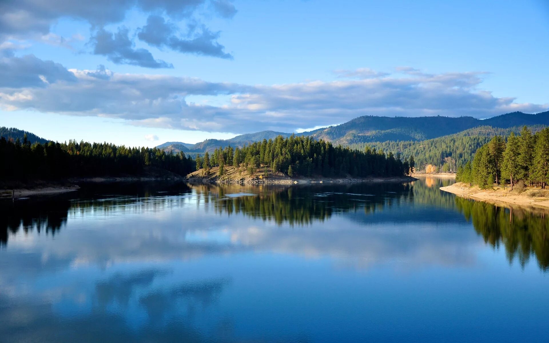 Реки озера фото Wallpaper : landscape, lake, nature, reflection, morning, river, island, wildern