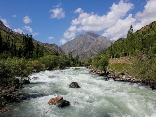 Реки таджикистана фото Weather is expected to be cloudy at the beginning of the week Qalampir.uz