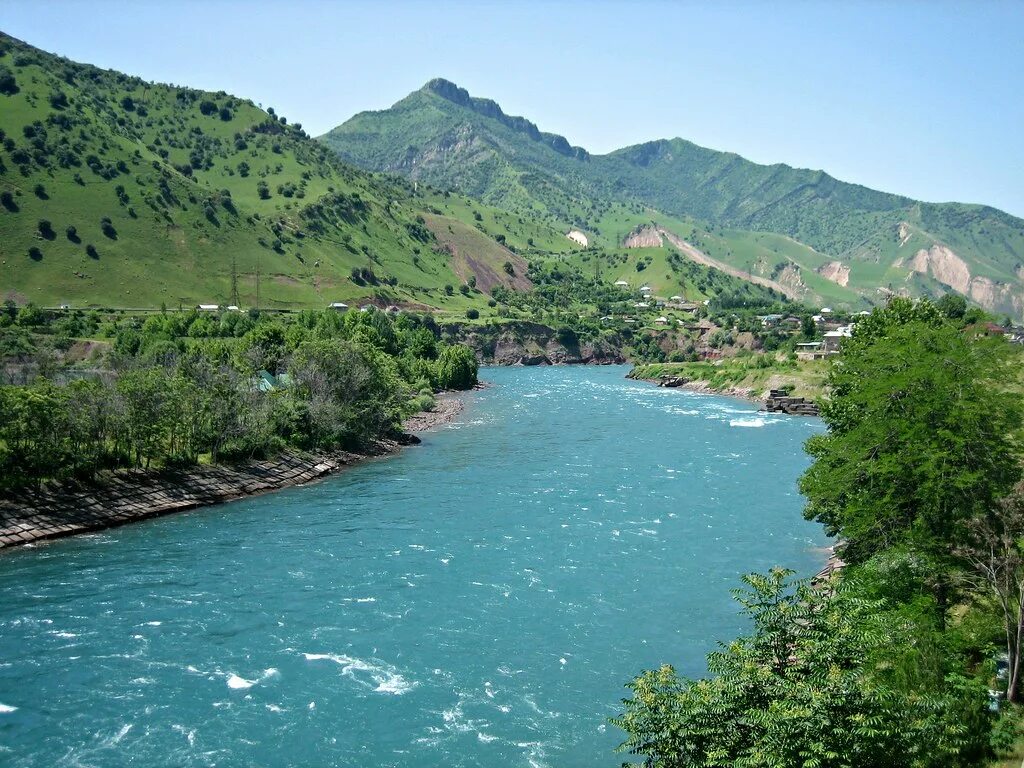 Реки таджикистана фото Nurek, Tajikistan Vakhsh River. Prince Roy Flickr