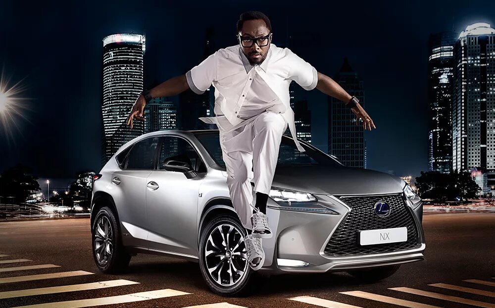 Реклама автомобилей фото News: Lexus joins forces with Will.i.am for NX launch campaign