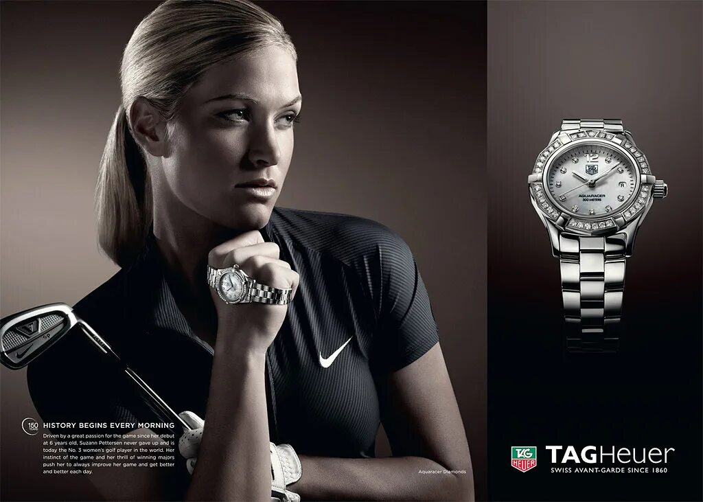 Реклама часов фото TAGHeuer sport aqua TAGHeuer Dania Graibe Flickr