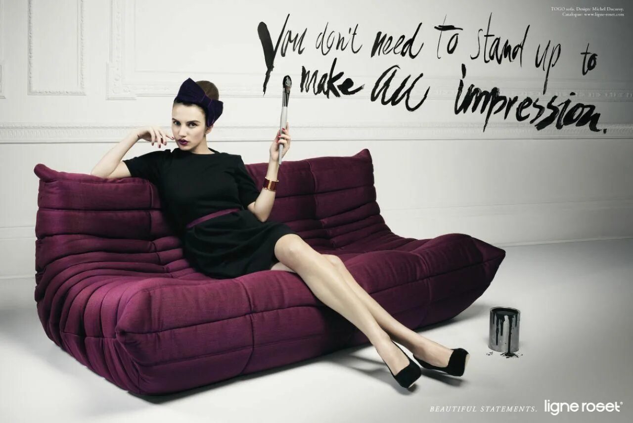 Реклама диванов фото Ad Campaign: Ligne Roset Furniture Campaign by JVM Ligne roset, Ligne roset furn