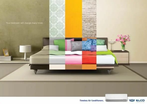 Реклама дизайна интерьера ELCO Premium Air: Bedroom Furniture promo, Furniture ads, Social media design in