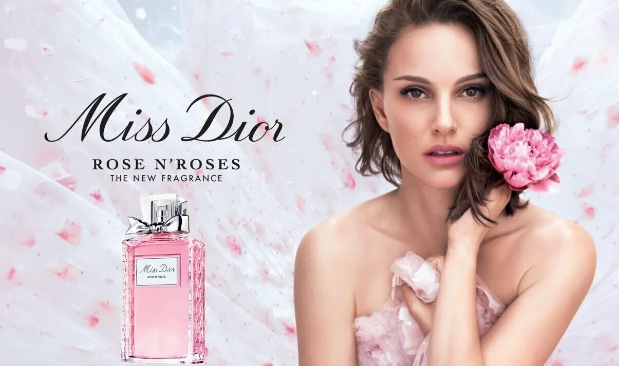 Реклама духов фото Dior туалетная вода MISS DIOR ROSE N`ROSES 150 ml. - купить в интернет-магазине 