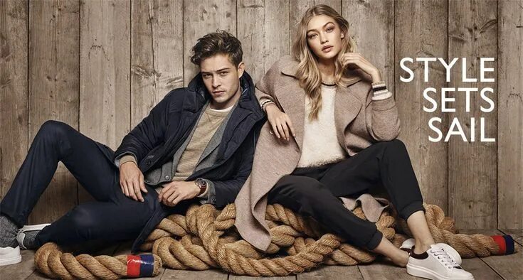 Реклама одежды фото Francisco Lachowski & Gigi Hadid Star in Tommy Hilfiger FW16 Campaign ❤ Francisc