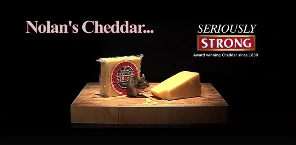 Реклама сыра фото Culture PUB : Un fromage qui rend fort, Nolan’s Cheddar FINAL S CAPE