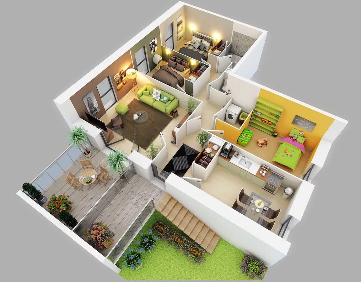 Реконструкция дома планировка 25 Three Bedroom House/Apartment Floor Plans Home design plans, Three bedroom ho