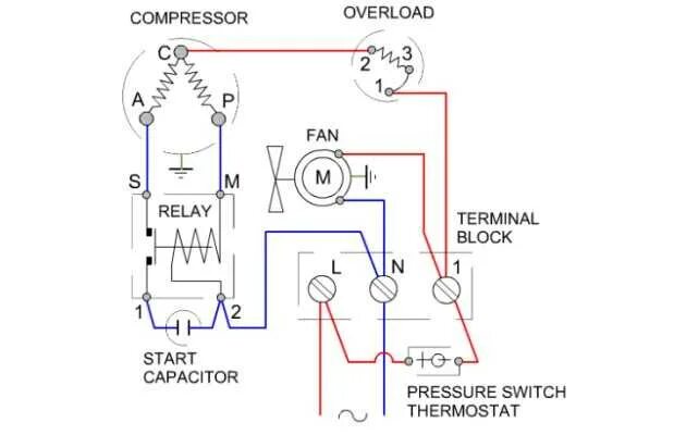 Реле 103n0021 схема подключения проводов Стартер для компрессора холодильника своими руками - 89 фото