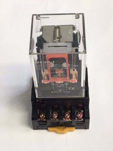 Реле 11 фото MK3P-I MK3P DC 110V 110VAC Relay 11 Pin 10A 250VAC & PF113A Socket Base. eBay