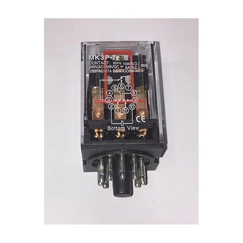 Реле 11 фото MK3P-I AC 220V Relay 11-Pin 10A 250VAC