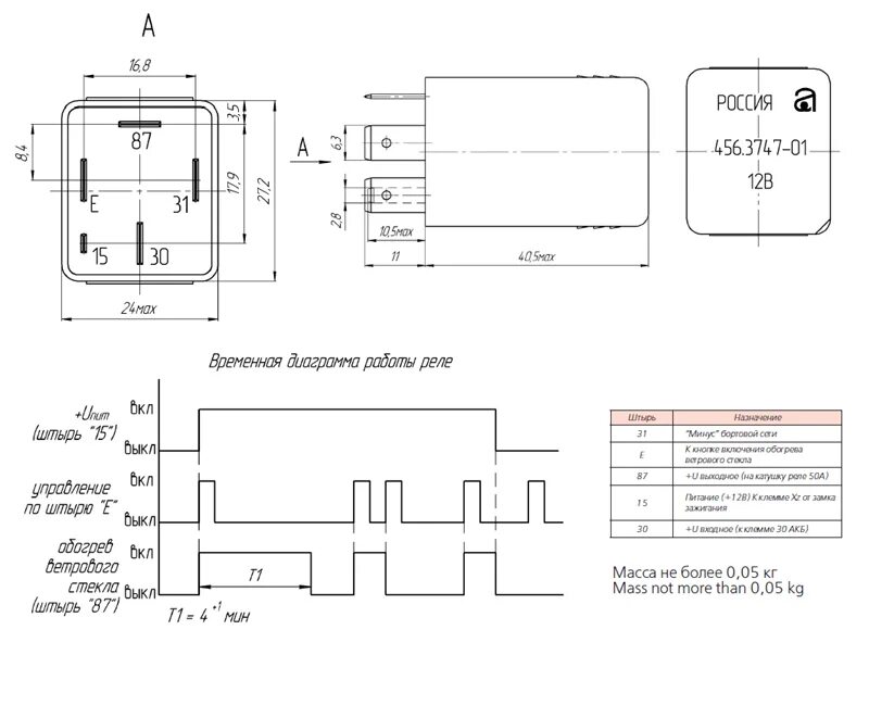 Реле 3747 схема подключения Реле времени 456.3747-01 и 456.3747-02. Электронные изделия. Продукция