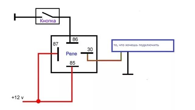 Реле 4х контактное 12в схема подключения Схема подключения реле: контактное, 12В, промежуточное, принцип работы и управле