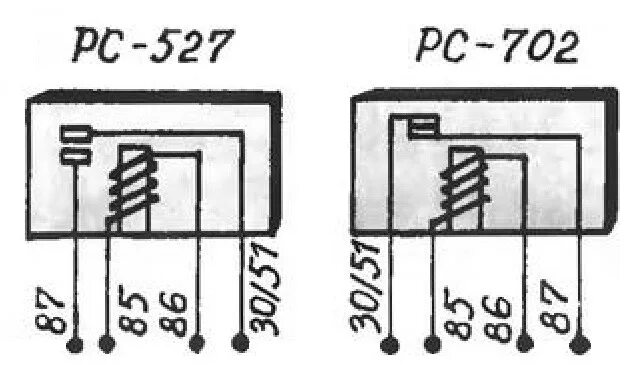 Реле 527 подключение Про реле РС527, РС528 и РС702. - Москвич 2140 SL, 1,5 л, 1982 года электроника D