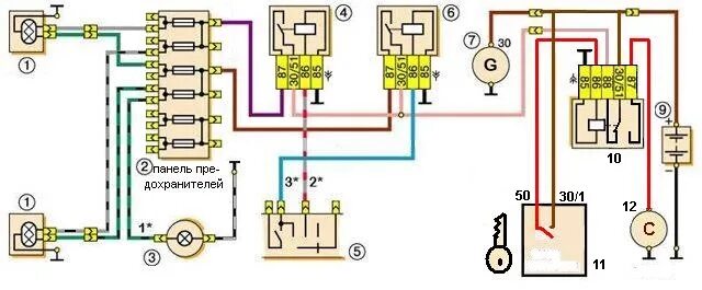 Реле 527 ваз 2106 схема подключения Подключение стартера через реле. - Lada 2101, 1,2 л, 1972 года электроника DRIVE