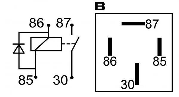 Реле 58.37 87 02 схема подключения R941 - AB marine service