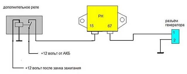 Реле 591.3702 схема подключения Трёхуровневый регулятор напряжения - ГАЗ 2401, 2,5 л, 1975 года электроника DRIV