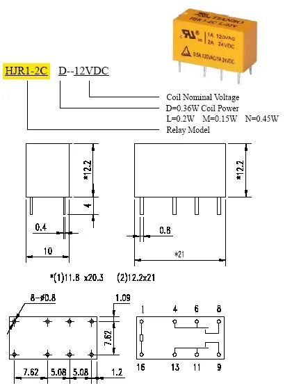 Реле 792h 1c c1 12vdc схема подключения HJR1-2C-L-24VDC Реле TIANBO - купить в СПб