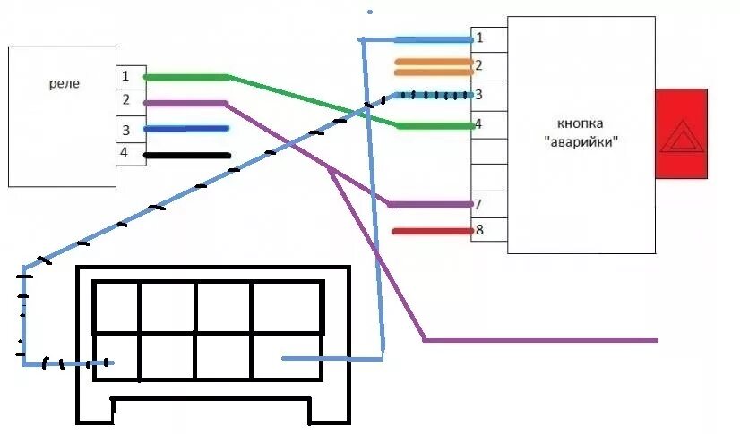 Реле аварийки ваз подключение Замутил аварийку на свою Двоечку - Lada 2102, 1,3 л, 1984 года тюнинг DRIVE2