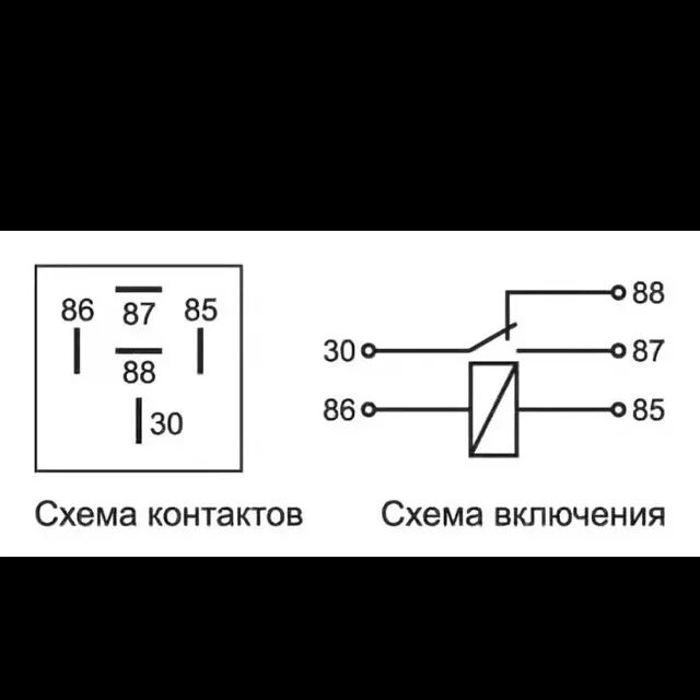 Реле автомобильное 12в 5 контактов схема подключения Реле 5 контактное 12в схема подключения