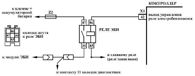 Реле бензонасоса ваз 2114 схема подключения Бензонасос ваз 2110 схема подключения проводов