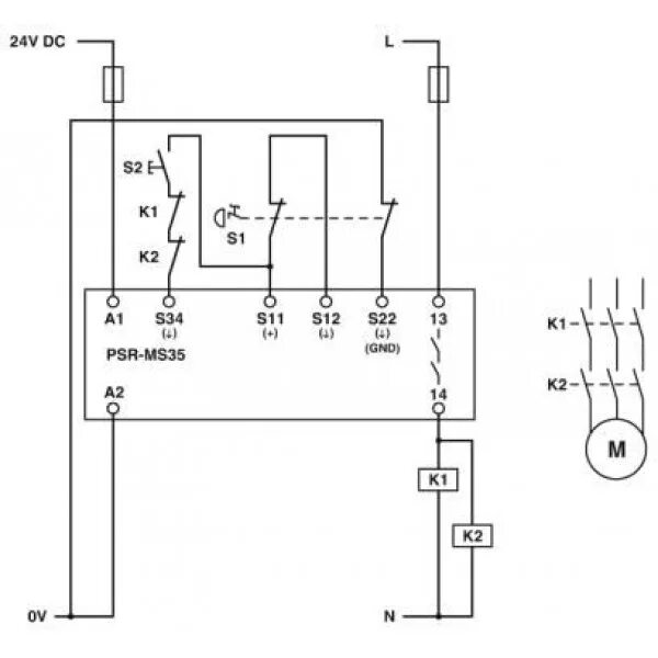 Реле безопасности схема подключения Купить Реле безопасности - PSR-MS35-1NO-24DC-SC - 2904953 по цене 39 089 руб. в 