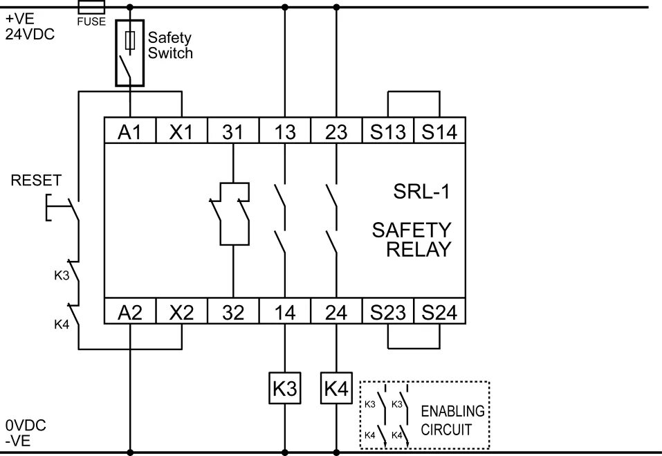 Реле безопасности схема подключения Safety Relay Reset Circuit - Your Ultimate Guide to Wiring Diagrams!