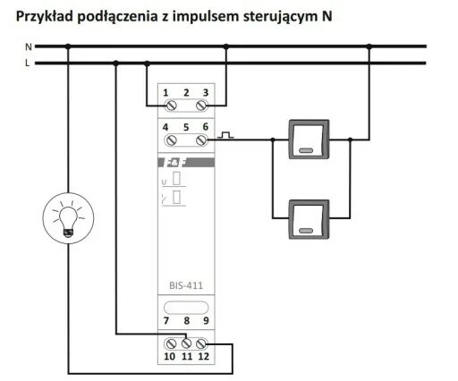 Реле bis 411 схема подключения Купить 12В Лестничное реле BIS-411 1P : отзывы, фото и характеристики на Aredi.r