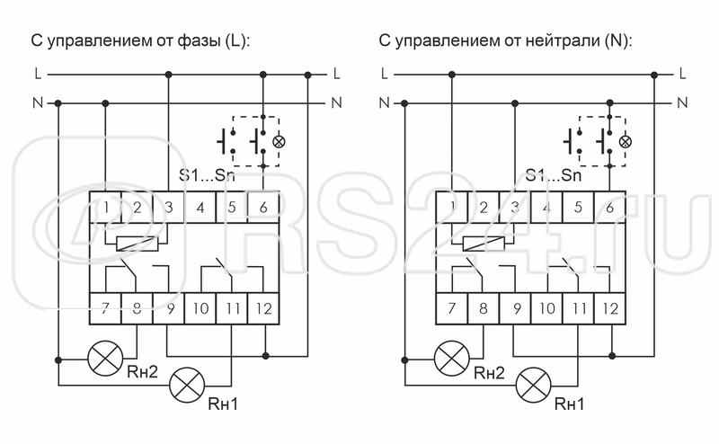 Реле bis 411 схема подключения Купить Реле импульсное BIS-414 (управление двумя нагрузками; монтаж на DIN-рейке