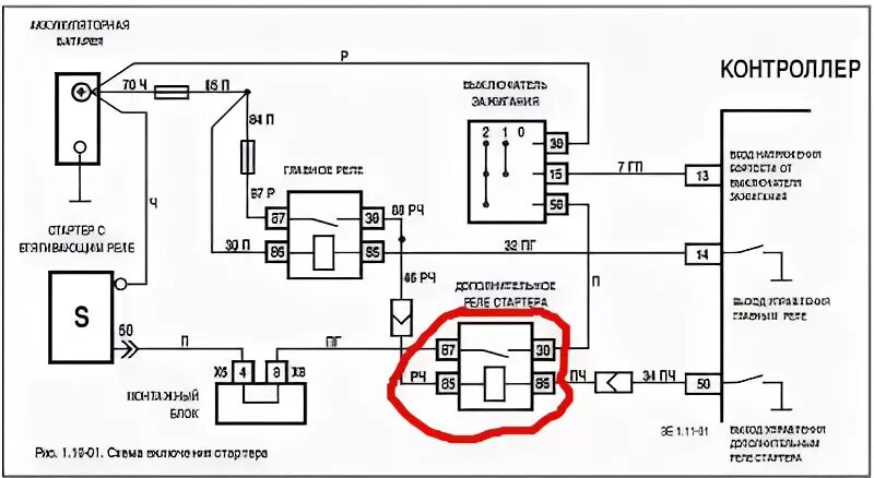 Реле блокировки стартера камаз 4310 схема подключения Уголок приоровода, часть № 2. : От десятки до приоры ВАЗ-2110 - ВАЗ-2170 и их мо