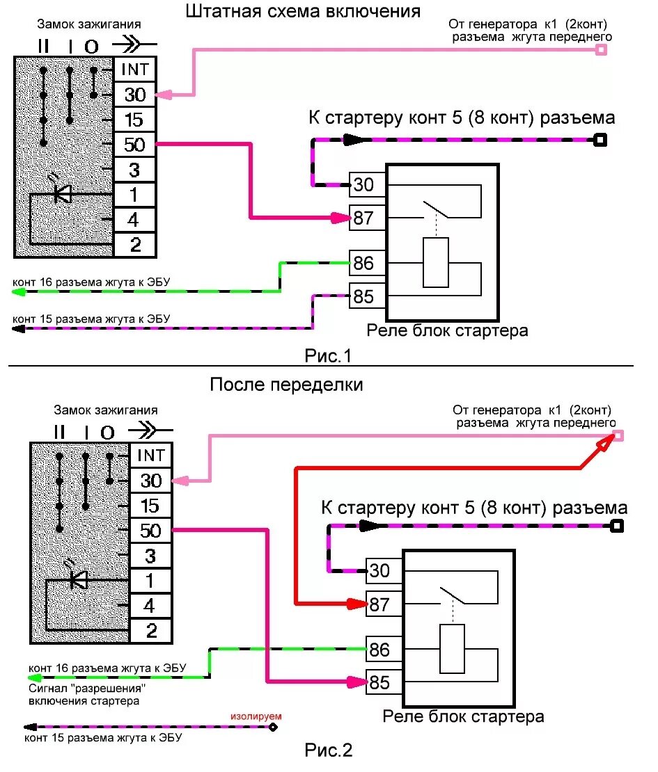 Реле блокировки стартера камаз 4310 схема подключения Доработка реле блокировки стартера, защита контактов - DRIVE2