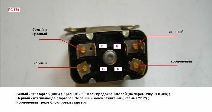 Реле блокировки стартера камаз схема подключения Пин на доске витино