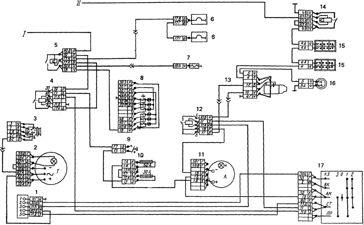Реле блокировки стартера камаз схема подключения Схемы электрооборудования КамАЗ-4310 и 43101. Автотема