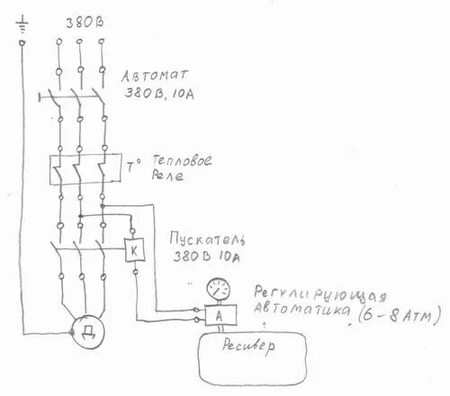 Реле давления компрессора 380 схема подключения Реле давления для компрессора: схема подключения, устройство, принцип работы