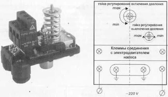 Реле давления рдм 5 подключение Реле давления воды: подключение, регулировка Насосная, Водоснабжение, Вода