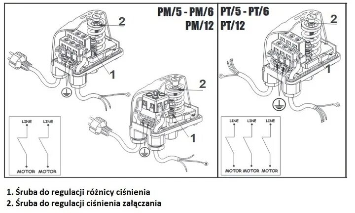 Реле давления рм 5 схема подключения Реле давления type pm 5g схема подключения