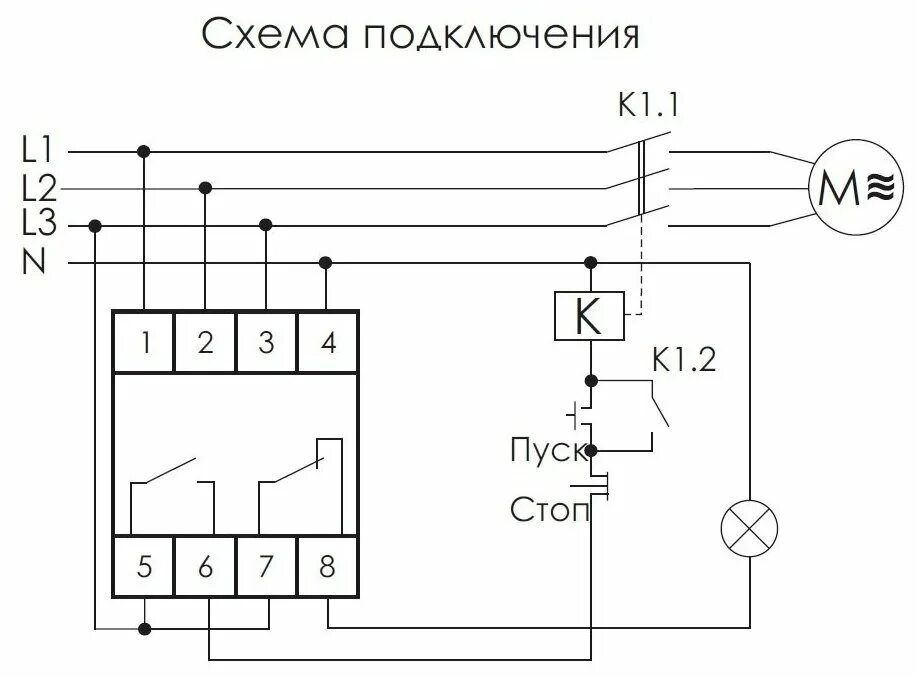 Реле фаз 380 схема подключения Реле контроля фаз CZF-BR - купить в интернет-магазине по низкой цене на Яндекс М