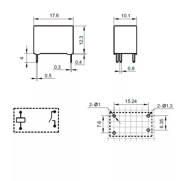 Реле hf152f схема подключения Реле HF32FA-048-H1 - купить Харьков Украина 3v3.com.ua