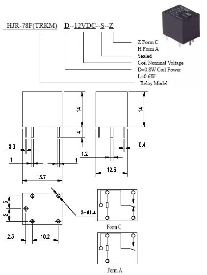 Реле hjr 3ff s h схема подключения HJR-78F-L-12VDC-SZ/ TRKM Реле TIANBO - купить в СПб