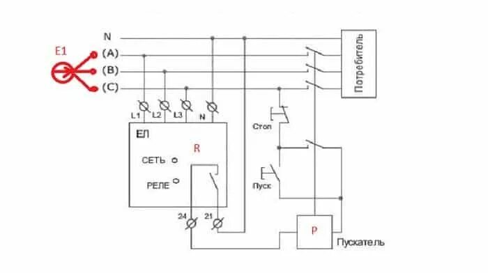 Реле контроля фаз схема подключения в авр Реле контроля фаз: принцип работы, конструкция, схемы подключения Diagram, Floor
