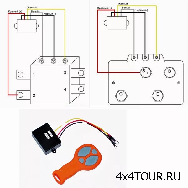 Реле лебедки на квадроцикл схема подключения 4x4TOUR.RU СНАРЯЖЕНИЕ/ Полезности
