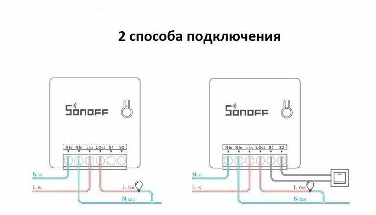 Реле mini smart switch схема подключения Реле Sonoff MINIR2 16 А - купить в интернет-магазине по низкой цене на Яндекс Ма