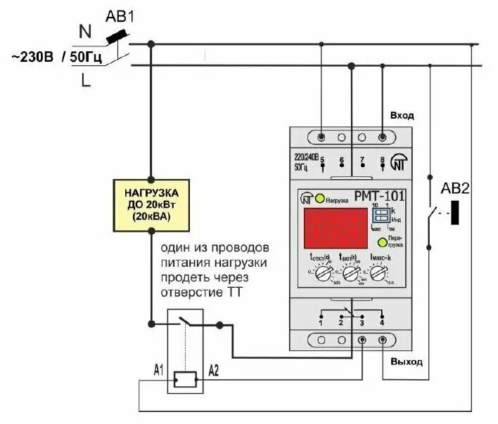 Реле нагрузка подключение Реле контроля тока Новатек-Электро РМТ-101 - купить в интернет-магазине по низко