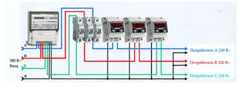 Реле напряжение 380 схема подключения Реле напряжения на каждую фазу - найдено 86 фото